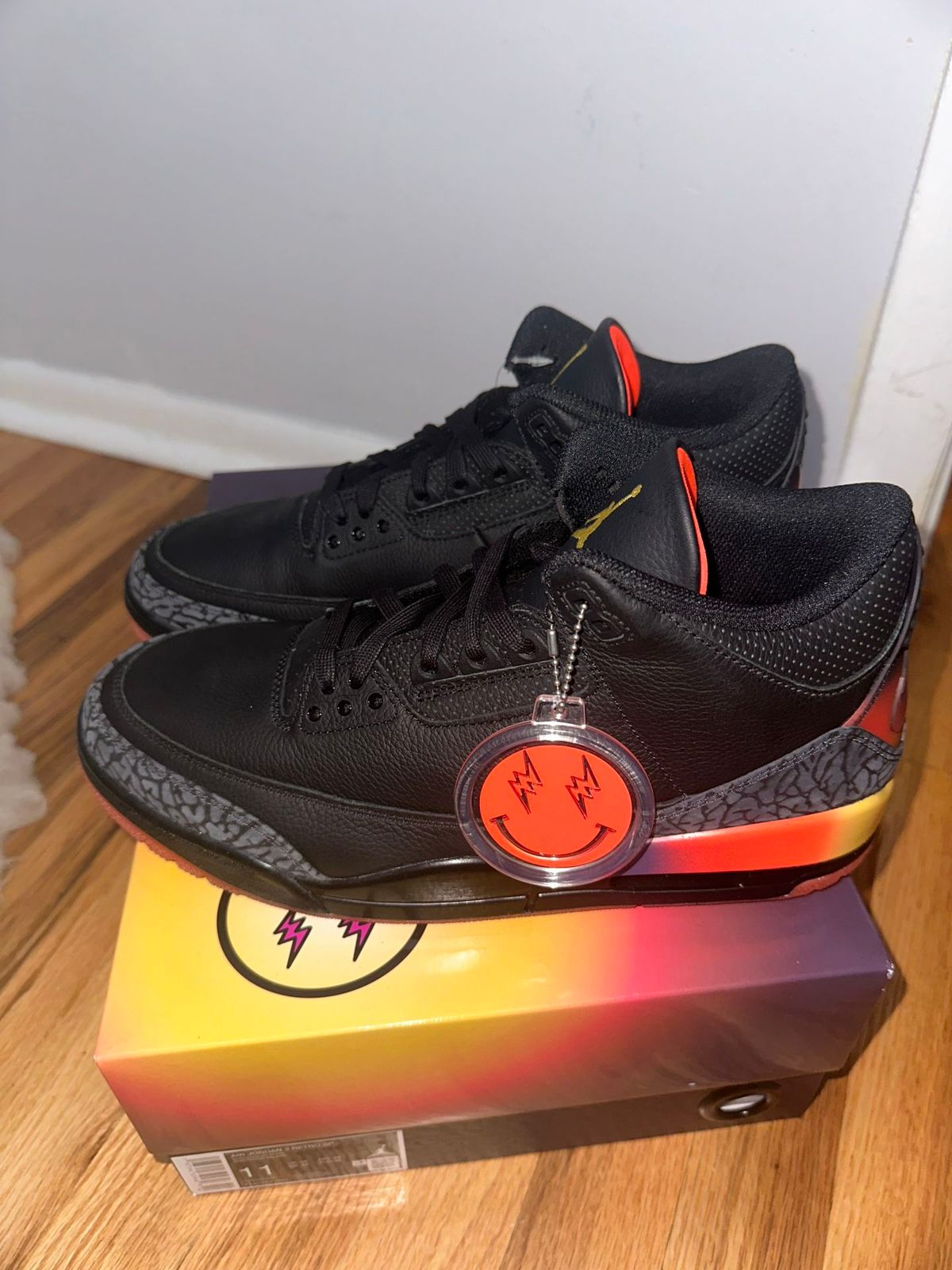 JORDAN retro 3 rio black orange Men's Shoes - Image 4