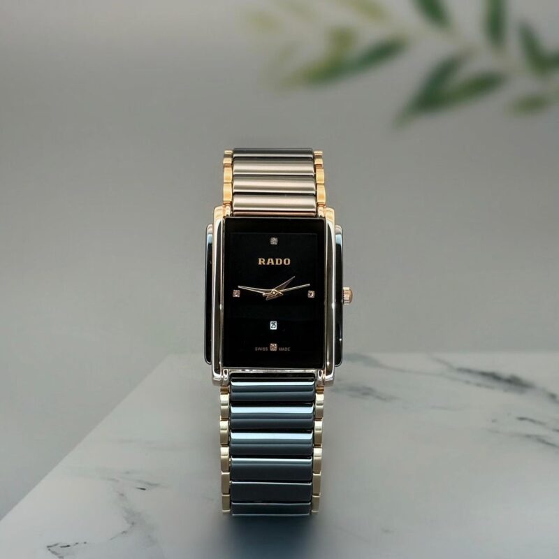 Rado Integral Jubilee Black Rose Gold Ceramic 321mm Quartz Movement Men's watch