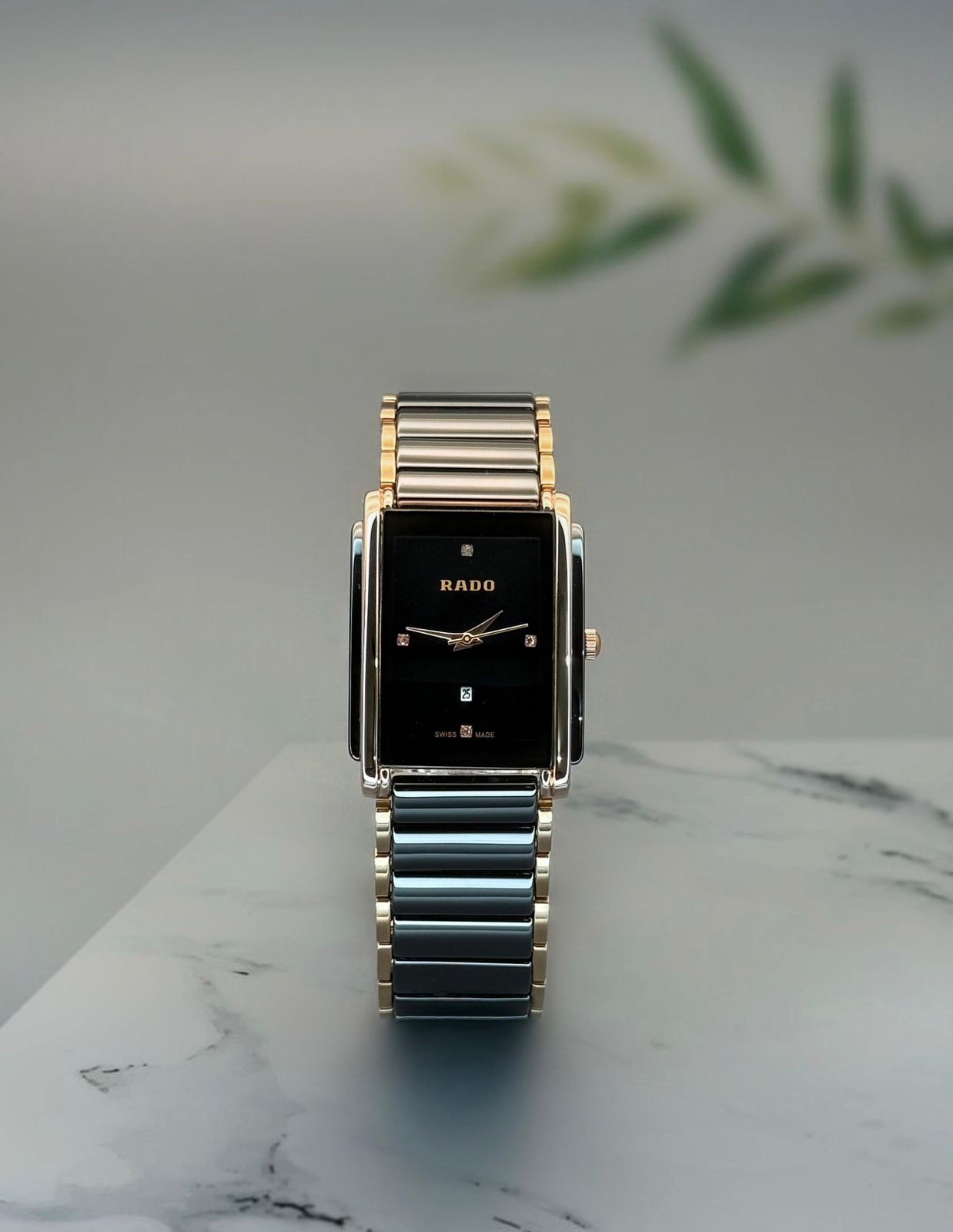 Rado Integral Jubilee Black Rose Gold Ceramic 321mm Quartz Movement Men's watch