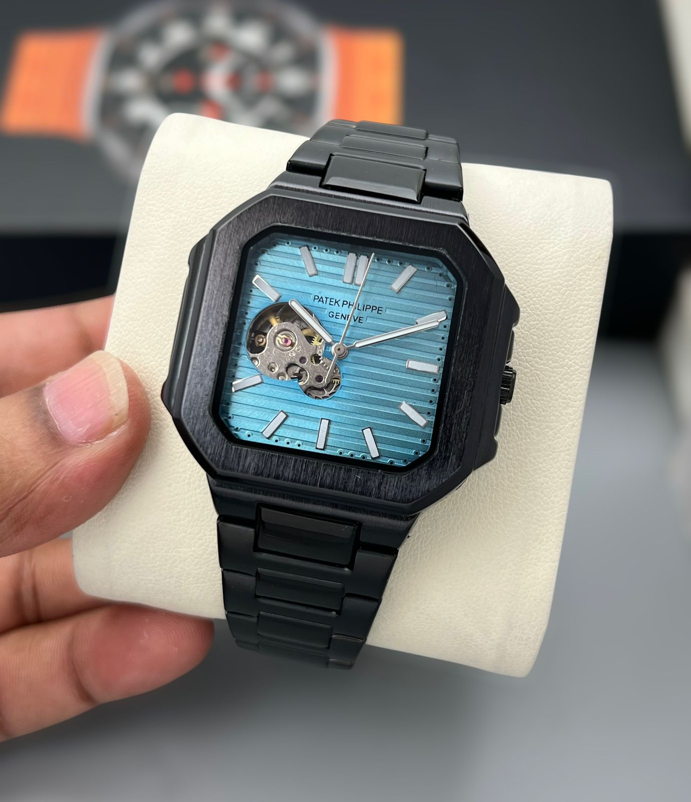 Patek Philippe Nautilus Stainless Steel Skeleton Open Heart 42mm Automatic Men's Watch - Image 4