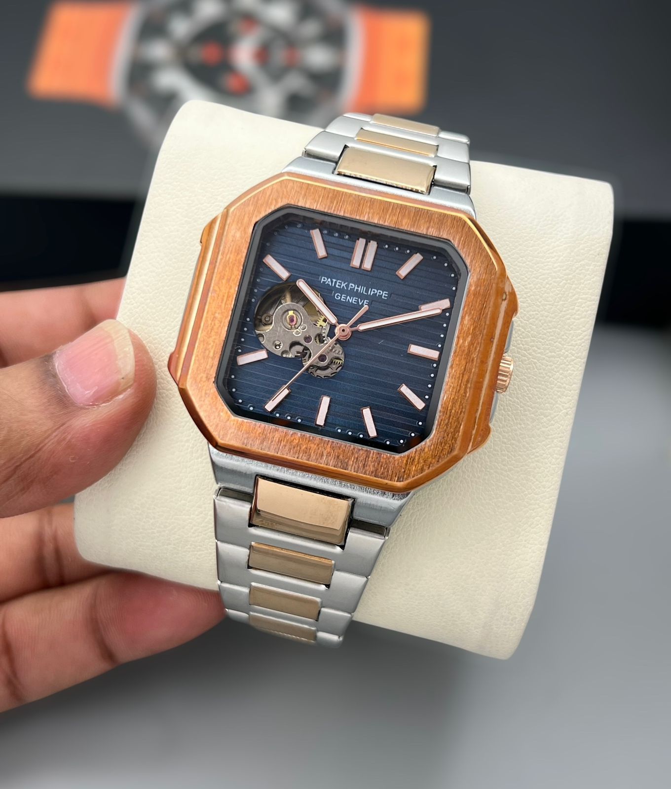 Patek Philippe Nautilus Stainless Steel Skeleton Open Heart 42mm Automatic Men's Watch - Image 5