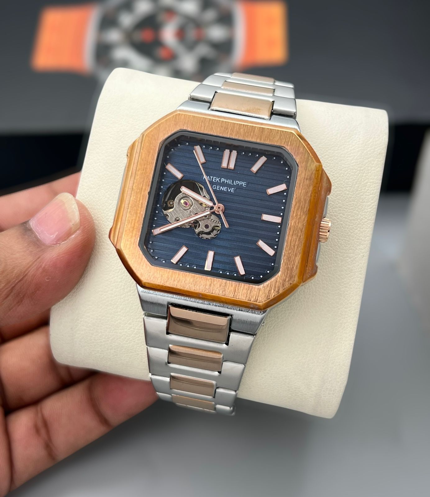 Patek Philippe Nautilus Stainless Steel Skeleton Open Heart 42mm Automatic Men's Watch - Image 3