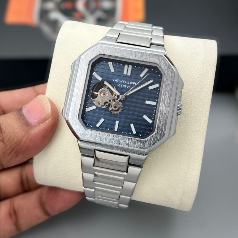Patek Philippe Nautilus Stainless Steel Skeleton Open Heart 42mm Automatic Men's Watch