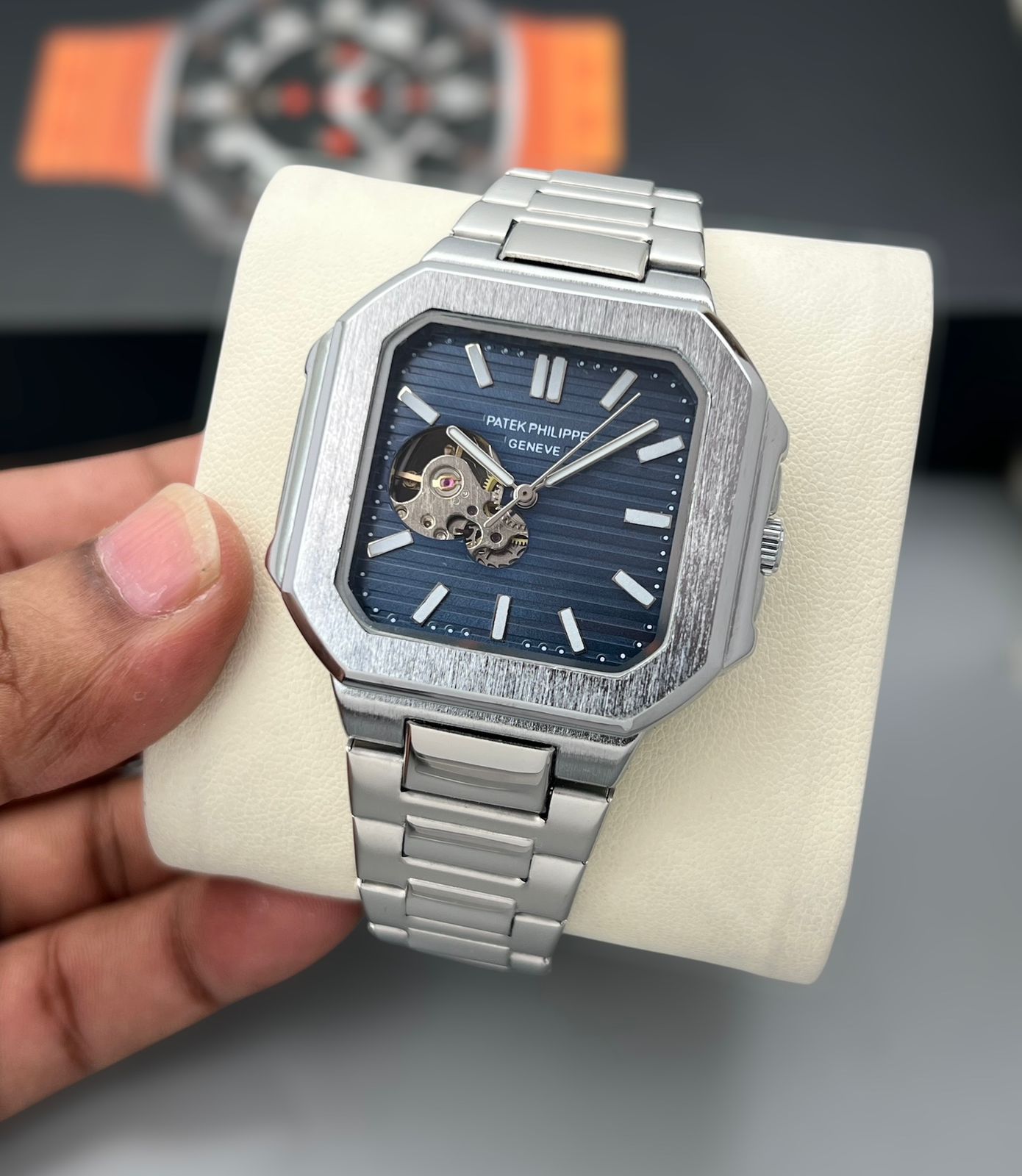 Patek Philippe Nautilus Stainless Steel Skeleton Open Heart 42mm Automatic Men's Watch