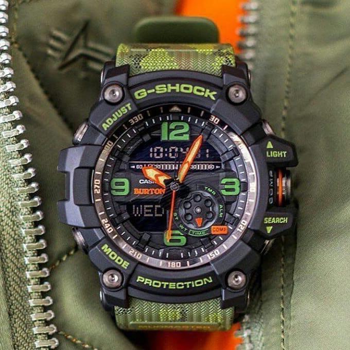 Casio G-Shock GG-1000-1A3 Burton Mud master Tactical Green Camo 55mm Men's Watch