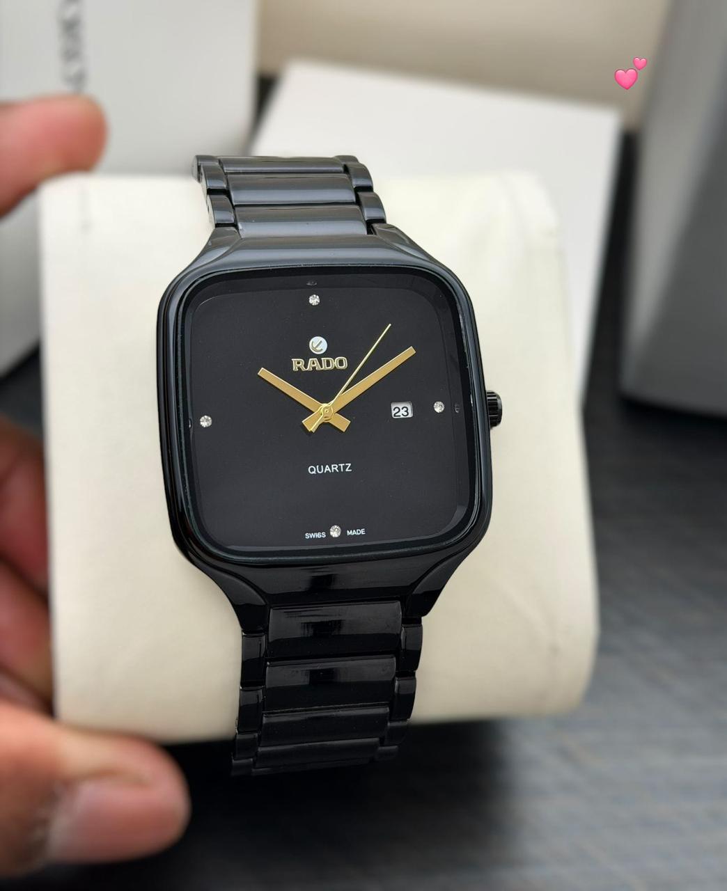 Rado Stainless Steel Ceramic 44mm Quartz Movement Men's Watch