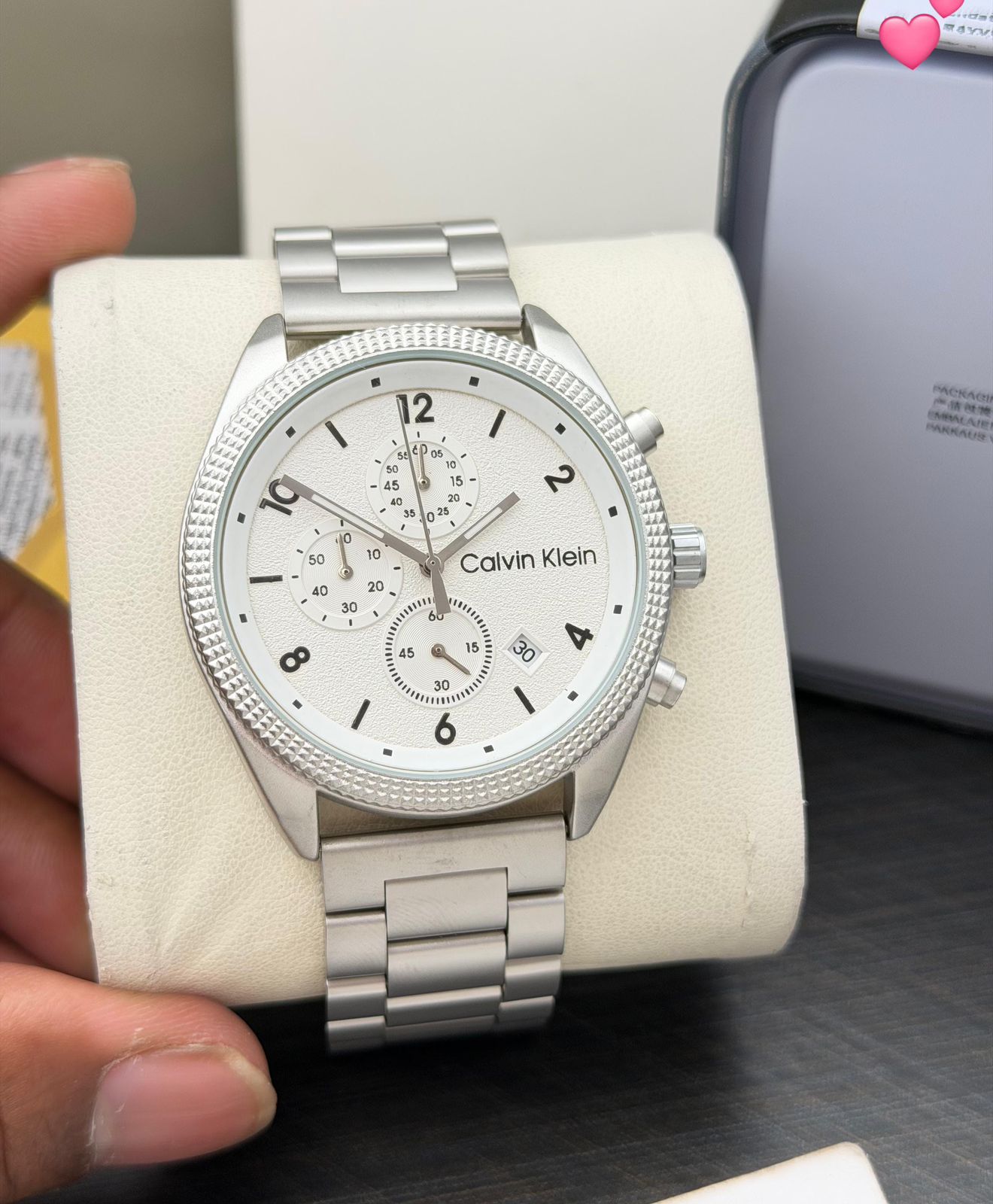 Calvin Klein Stainless Steel Chronograph 43mm Quartz Movement Men's Watch - Image 3