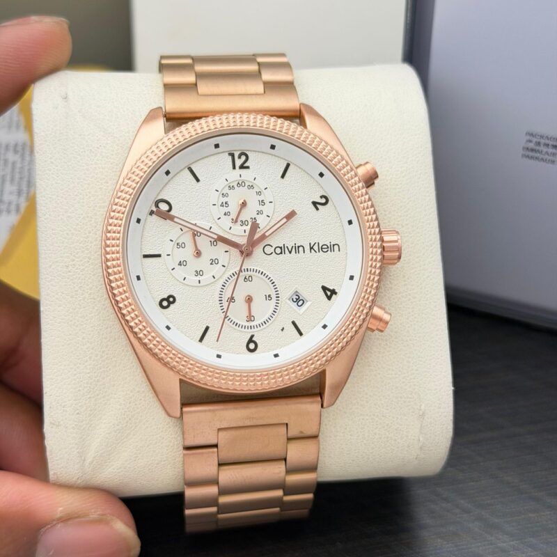 Calvin Klein Stainless Steel Chronograph 43mm Quartz Movement Men's Watch