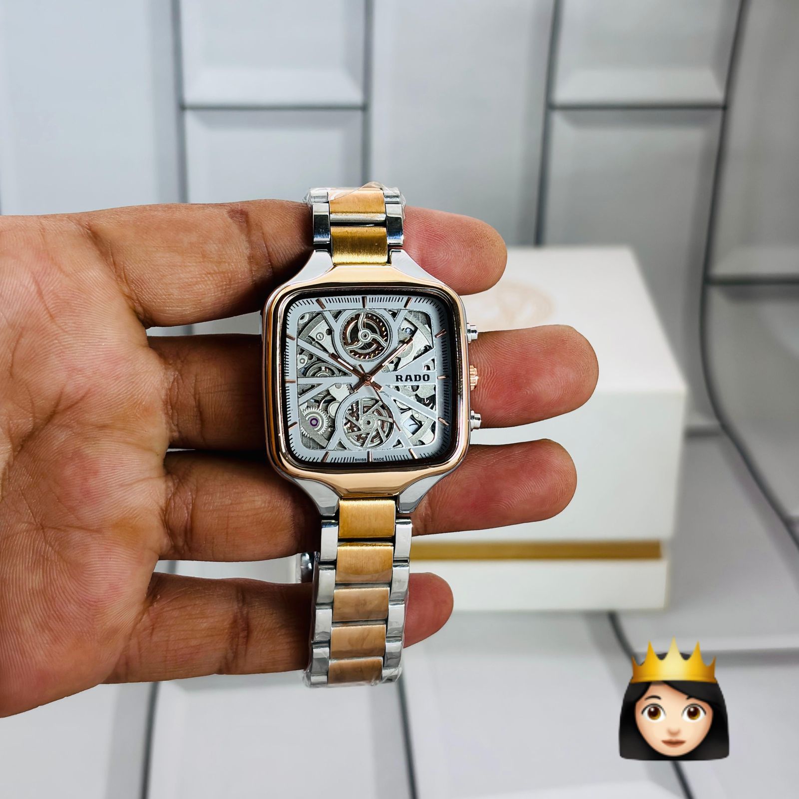 Rado True Series Open Heart Skeleton Chronograph 34mm Quartz Movement Ladies watch - Image 4