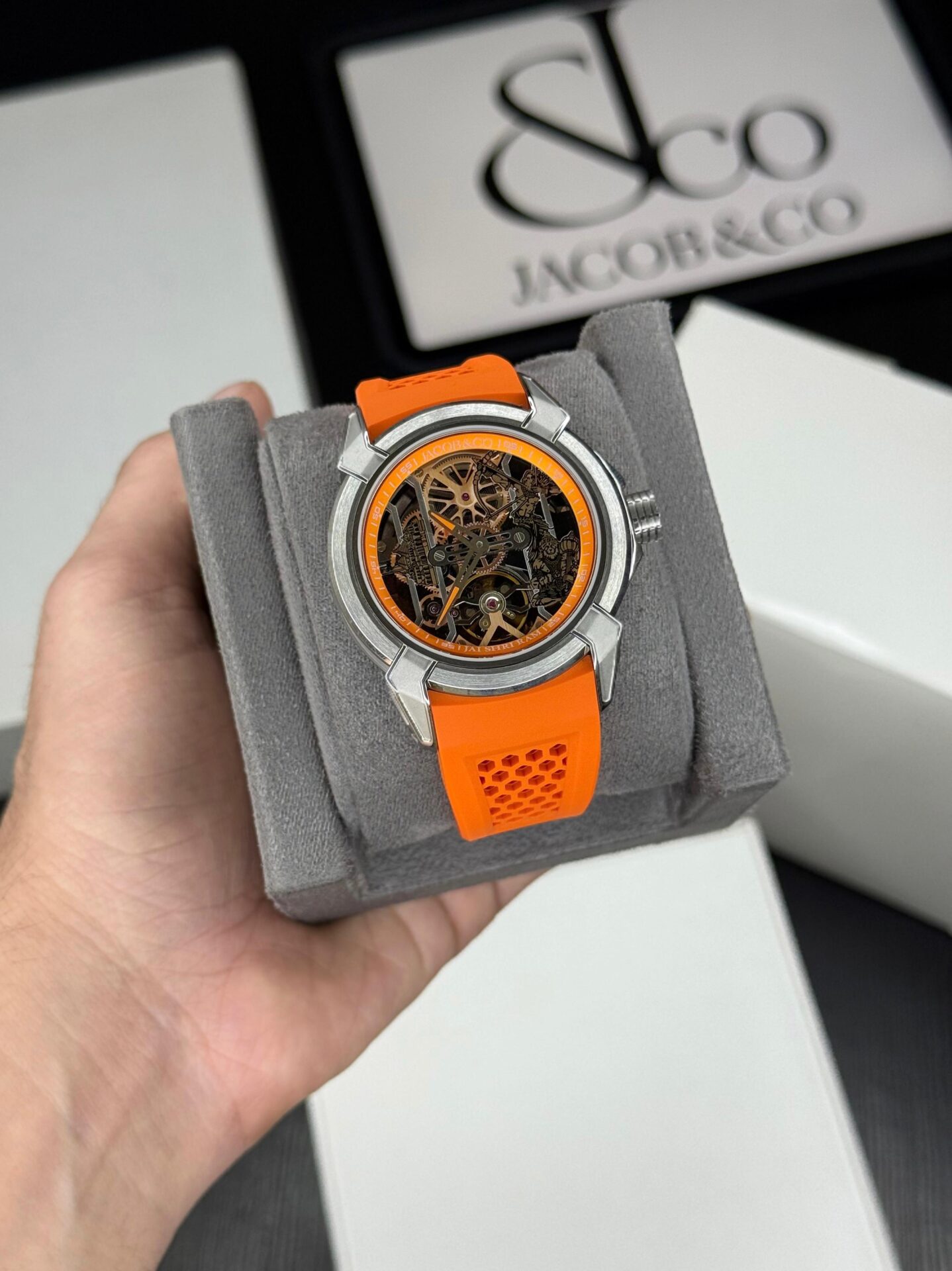 Jacob & Co Ram Janmabhoomi Titanium Edition Sapphire Glass 44mm Automatic Men's Watch