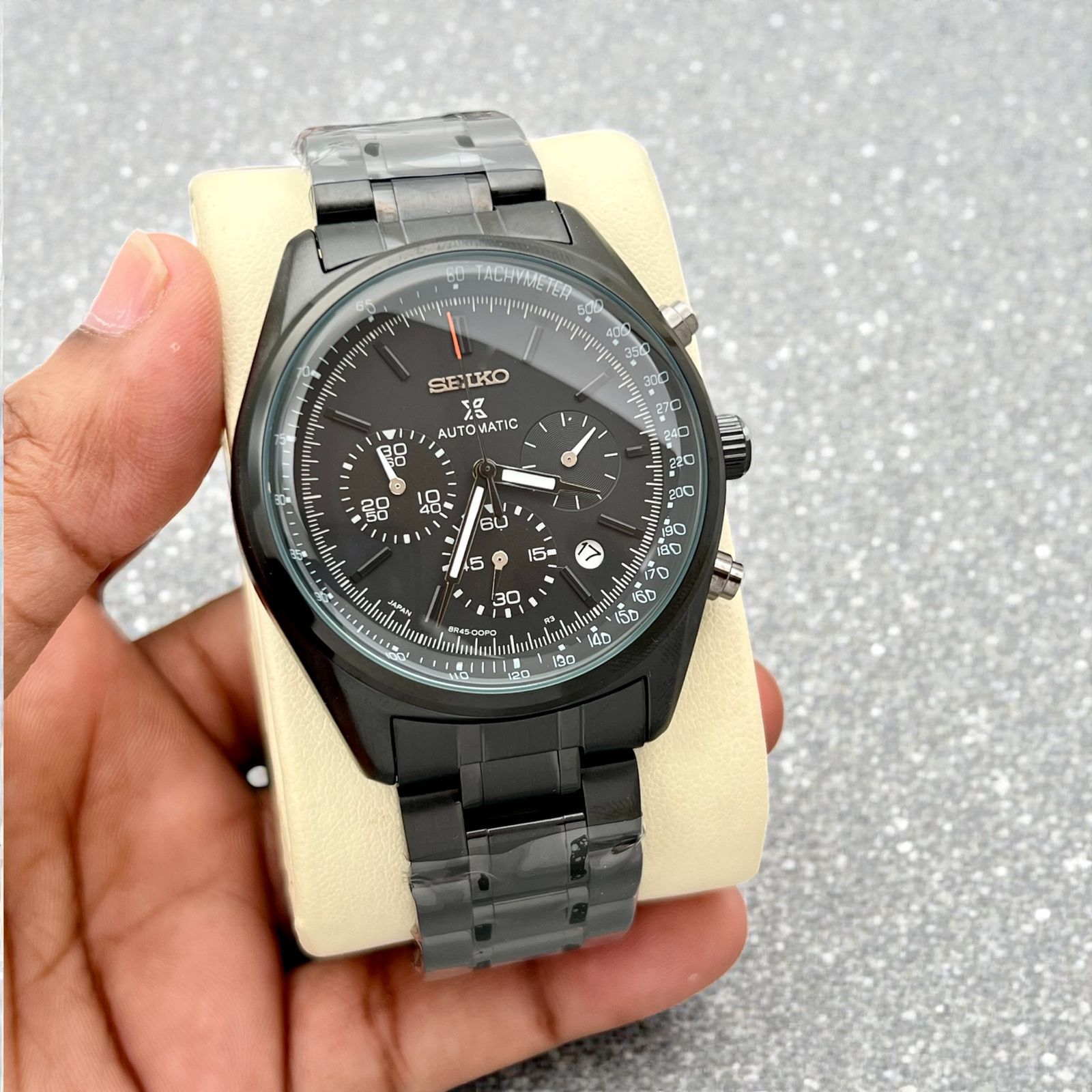 Seiko Prospex Stainless Steel Chronograph 42mm Quartz Movement Men's Watch - Image 3