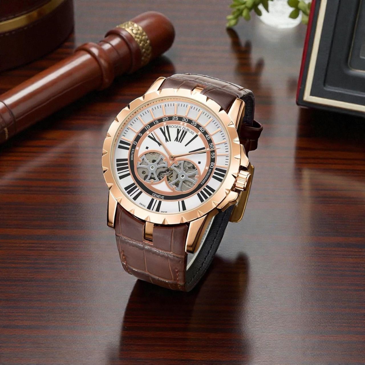 Roger Dubuis Axial Master Skeleton 44mm Japanese Automatic Men's Watch - Image 4