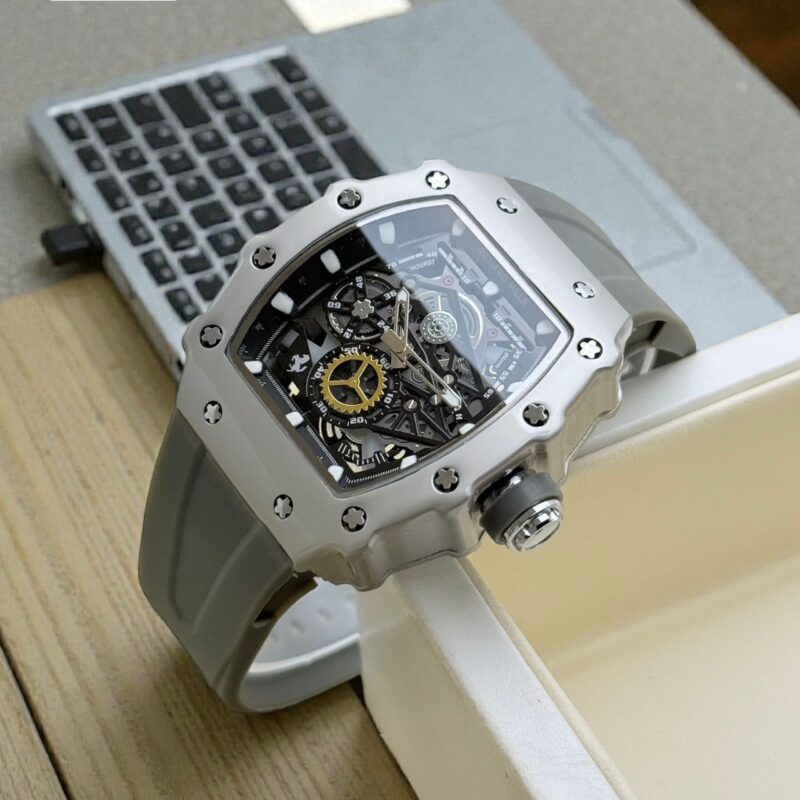 Richard Mille Skeleton 42mm Quartz Movement Men's Watch