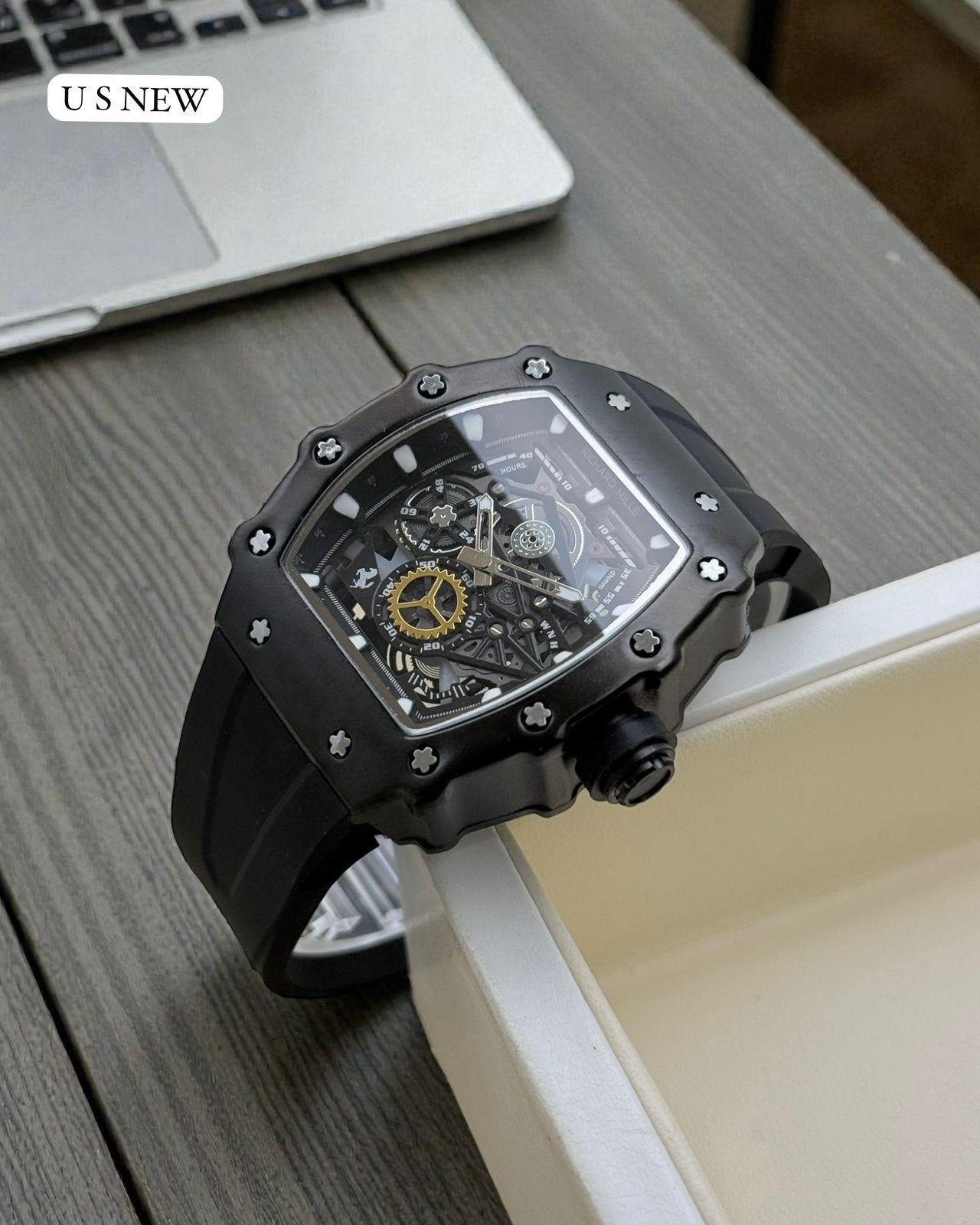 Richard Mille Skeleton 42mm Quartz Movement Men's Watch - Image 6
