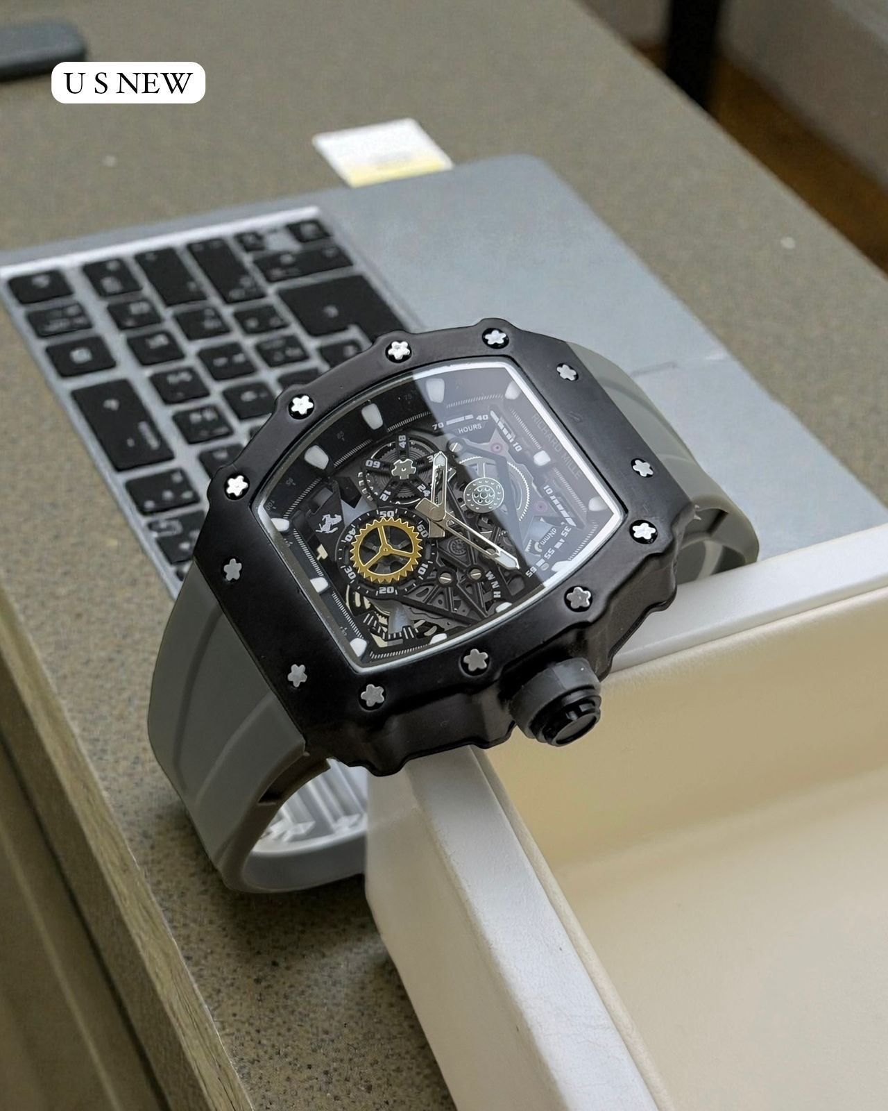 Richard Mille Skeleton 42mm Quartz Movement Men's Watch - Image 7