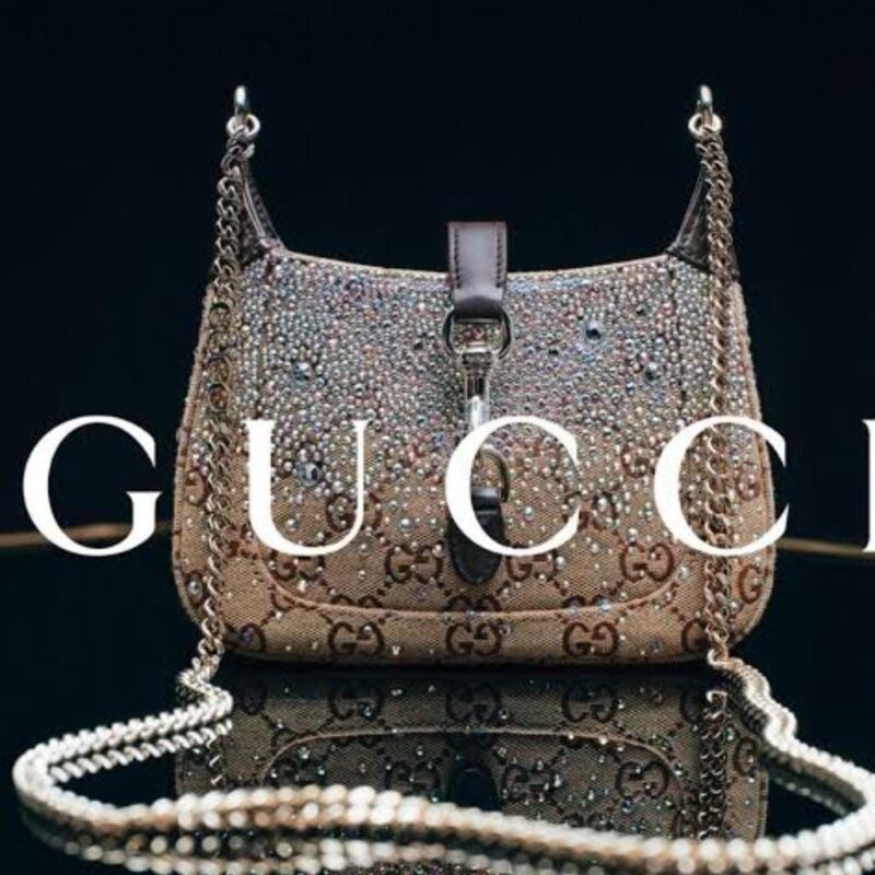 Gucci Jackie Notte Crystal-Embellished Small Shoulder Bag