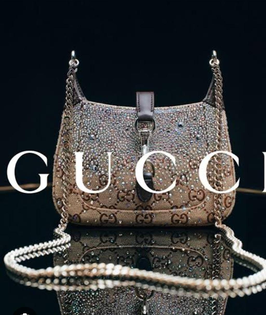 Gucci Jackie Notte Crystal-Embellished Small Shoulder Bag