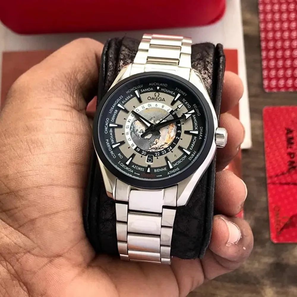 Omega Aqua Terra World Timer Stainless Steel 43mm Automatic Men's Watch - Image 2