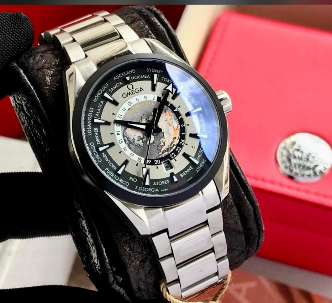 Omega Aqua Terra World Timer Stainless Steel 43mm Automatic Men's Watch - Image 4