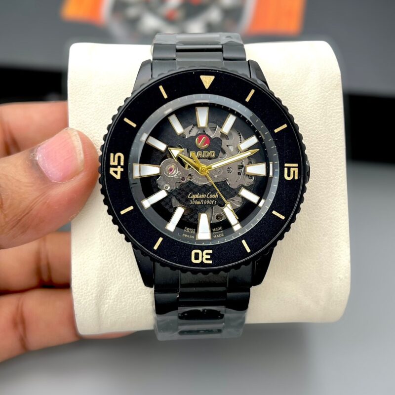 Rado Captain Cook Stainless Steel Skeleton Dial 43mm Water Resistance Automatic Men's Watch