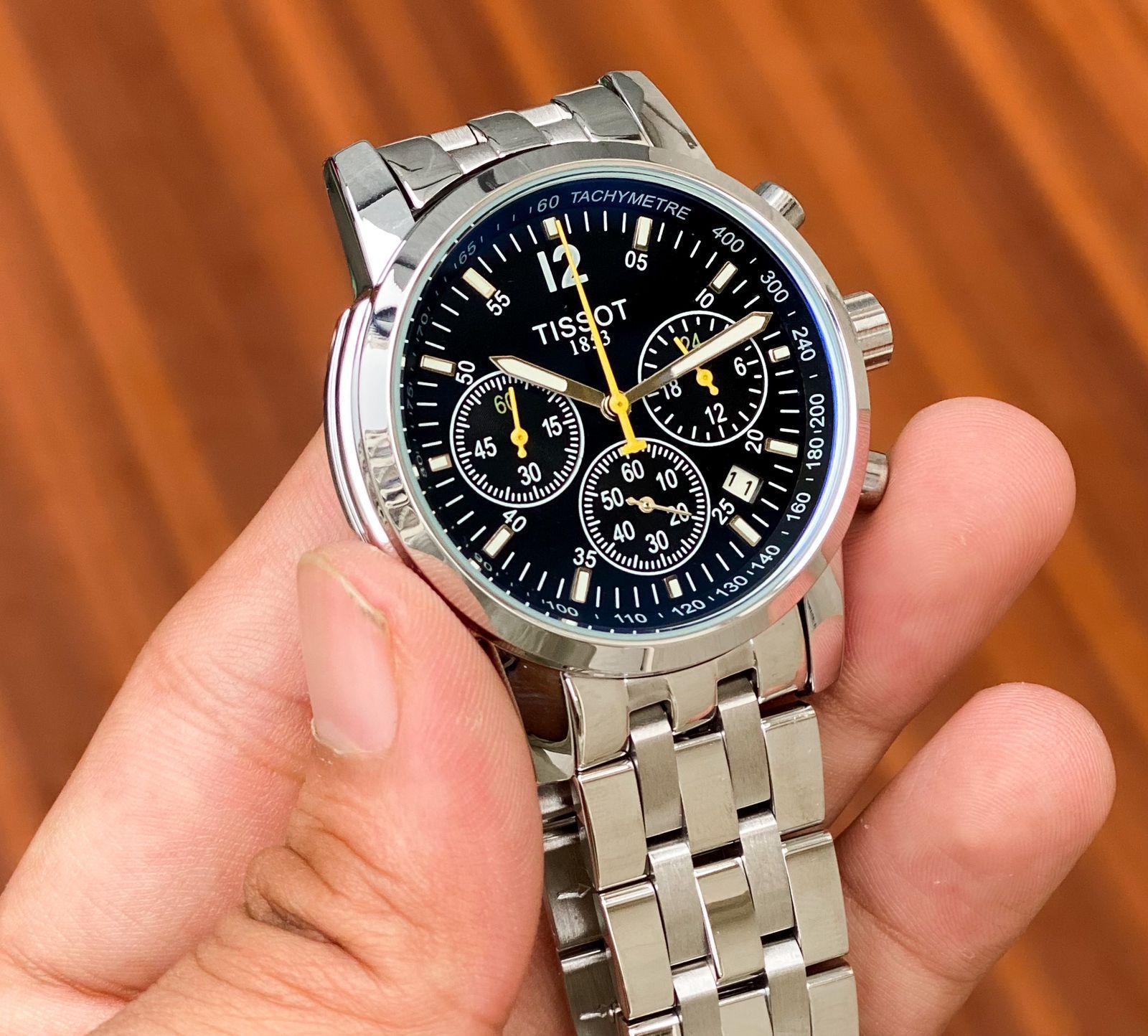 Tissot PRC 200 Stainless Steel Chronograph 44mm Quartz Movement Men's Watch - Image 3