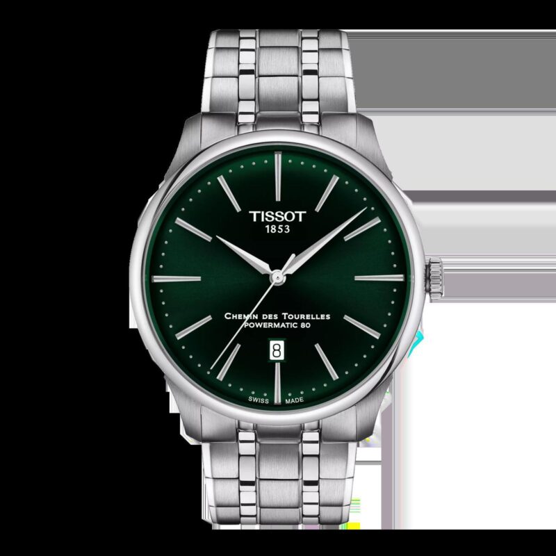 Tissot Chemin Des Tourelles Powermatic 80 Stainless Steel 42mm Quartz Movement Men's Watch