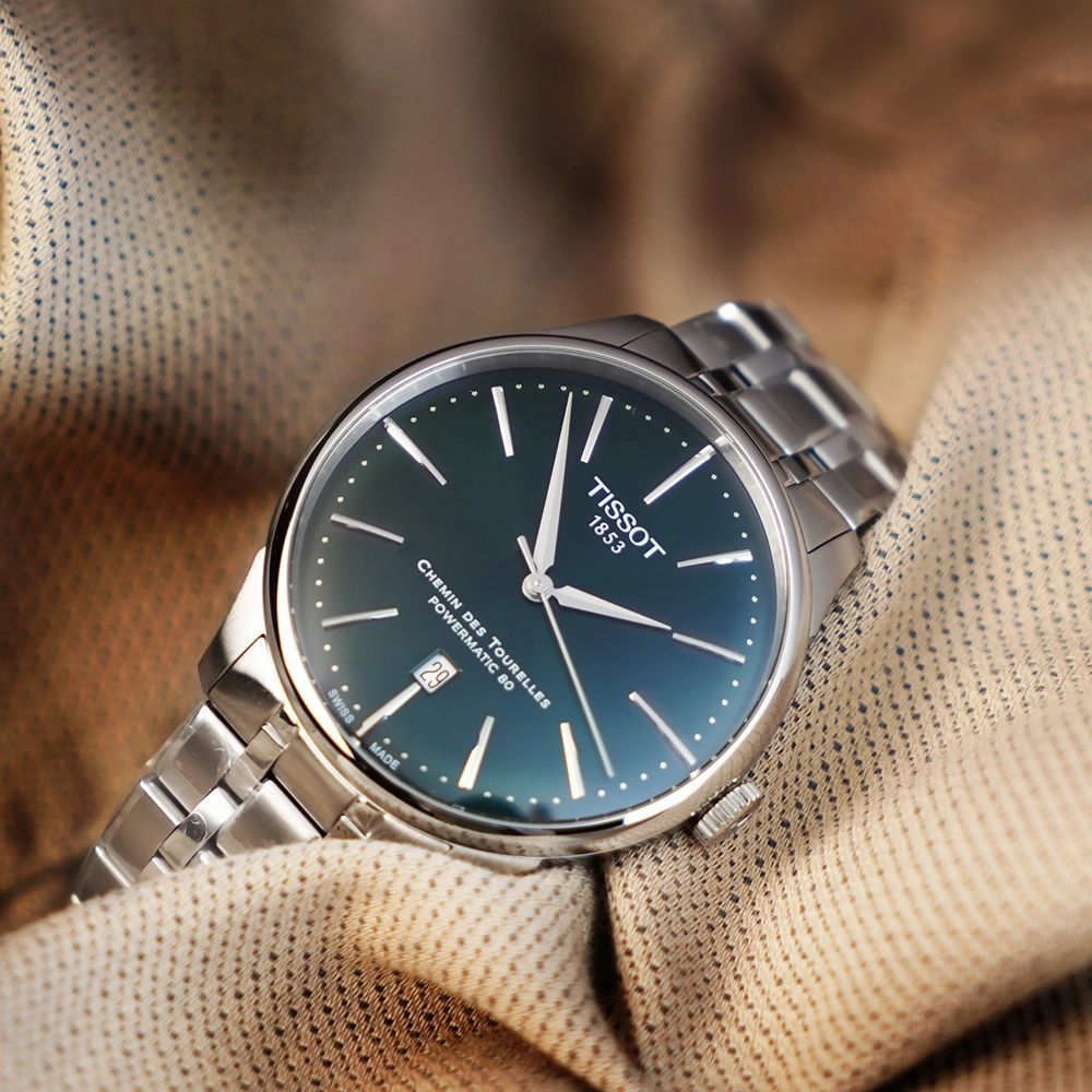 Tissot Chemin Des Tourelles Powermatic 80 Stainless Steel 42mm Quartz Movement Men's Watch - Image 4