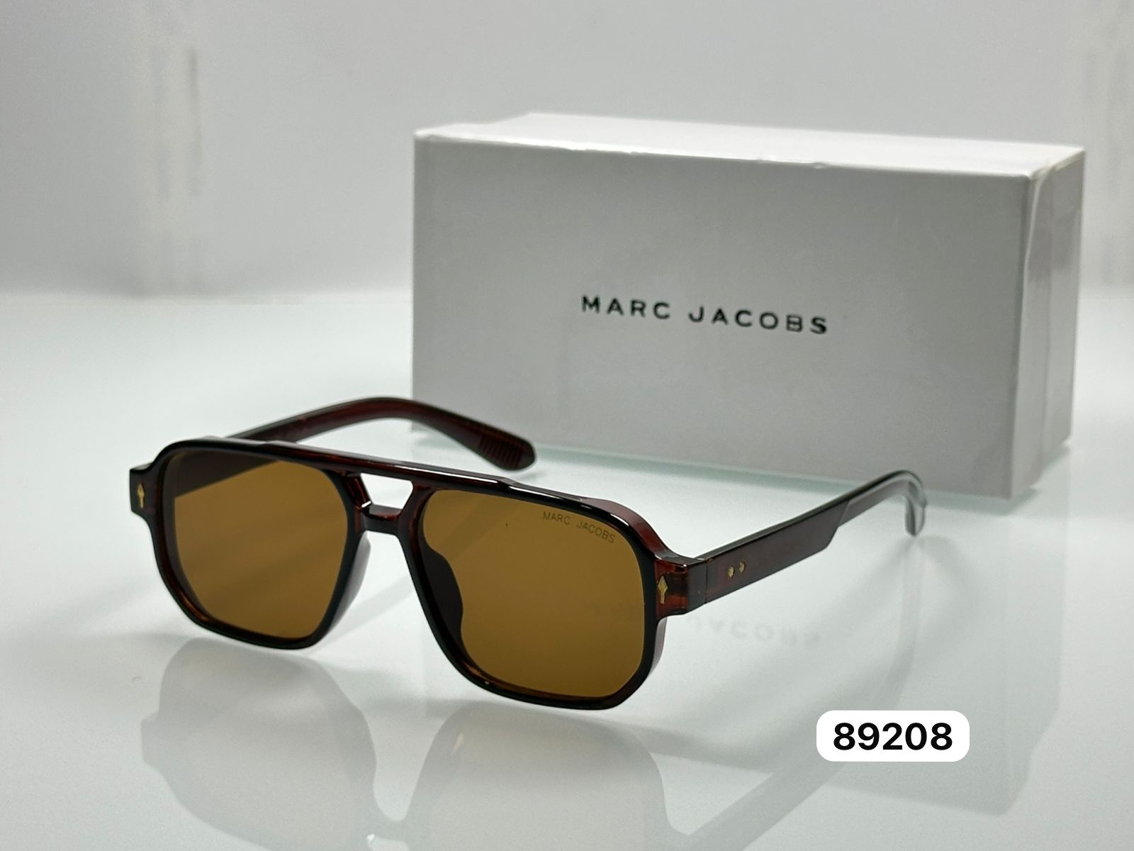 Marc Jacobs Designer Aviator Sunglasses - Men's Luxury Square Navigator Frames - Image 3