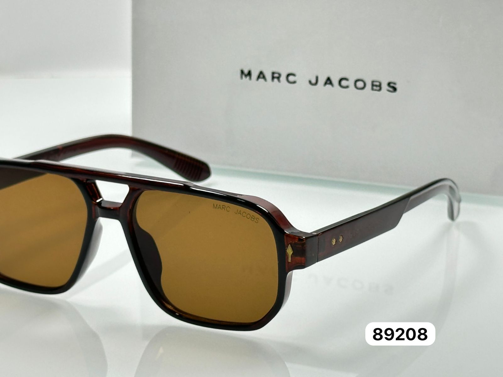 Marc Jacobs Designer Aviator Sunglasses - Men's Luxury Square Navigator Frames - Image 5