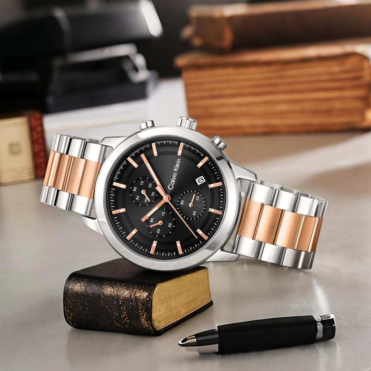 Calvin Klein Stainless Steel Chronograph 44mm Quartz Movement Men’s Watch - Image 8