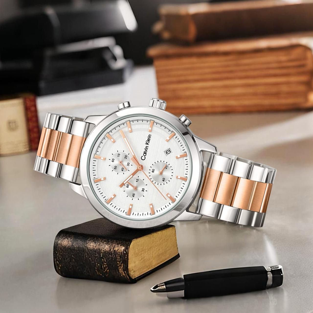 Calvin Klein Stainless Steel Chronograph 44mm Quartz Movement Men’s Watch - Image 6