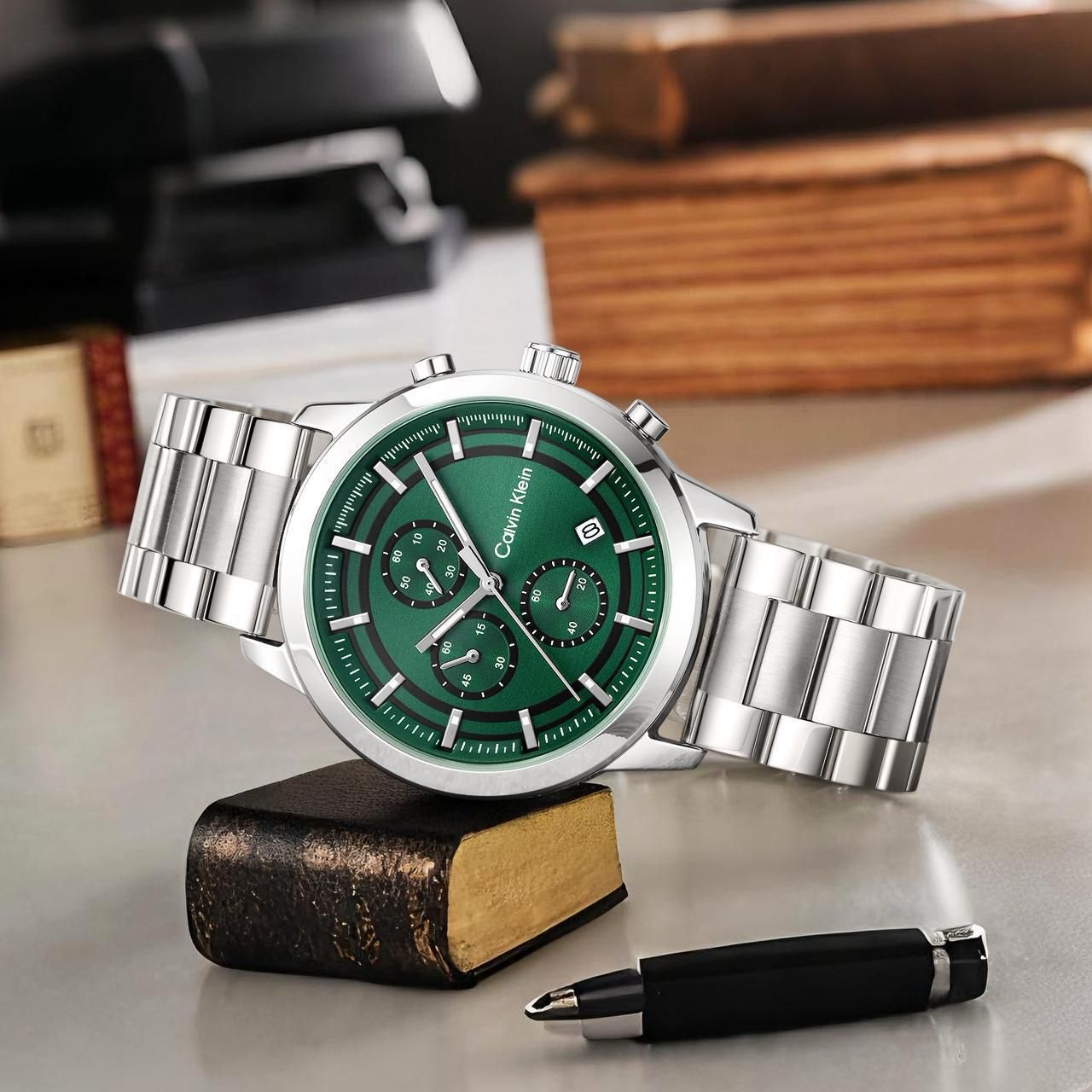 Calvin Klein Stainless Steel Chronograph 44mm Quartz Movement Men’s Watch - Image 2