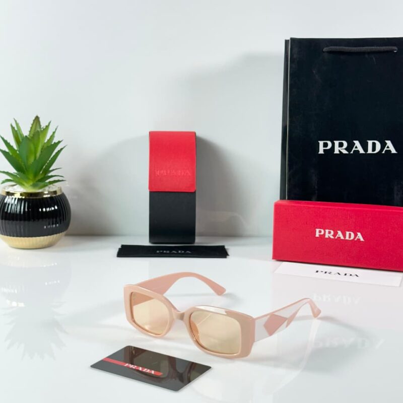 Prada PR 17WS Symbole Rectangular Luxury Fashion Unisex Sunglasses