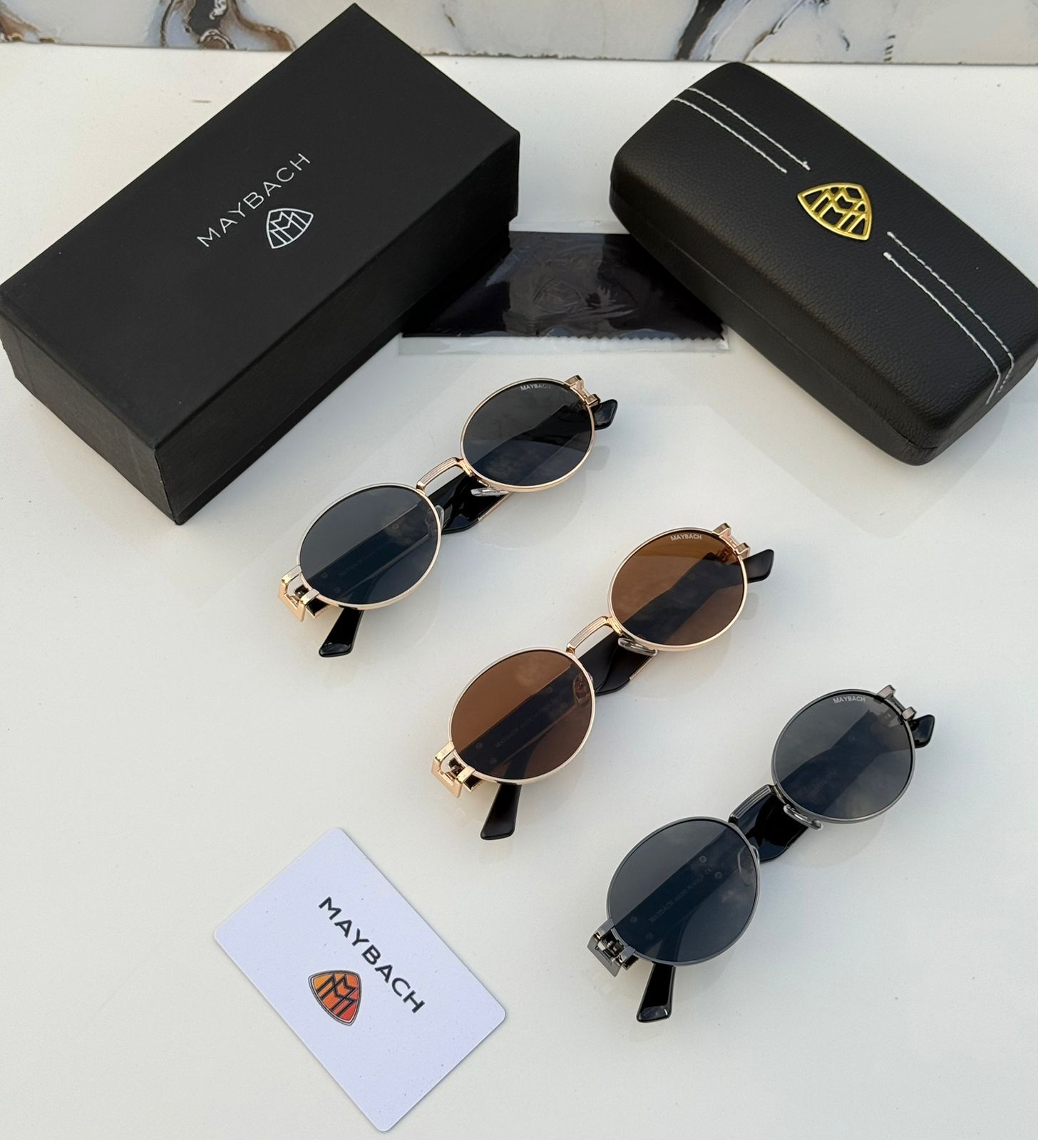 Maybach The Artist III Rimless 24k Gold Luxury Unisex Eyewear - Image 7