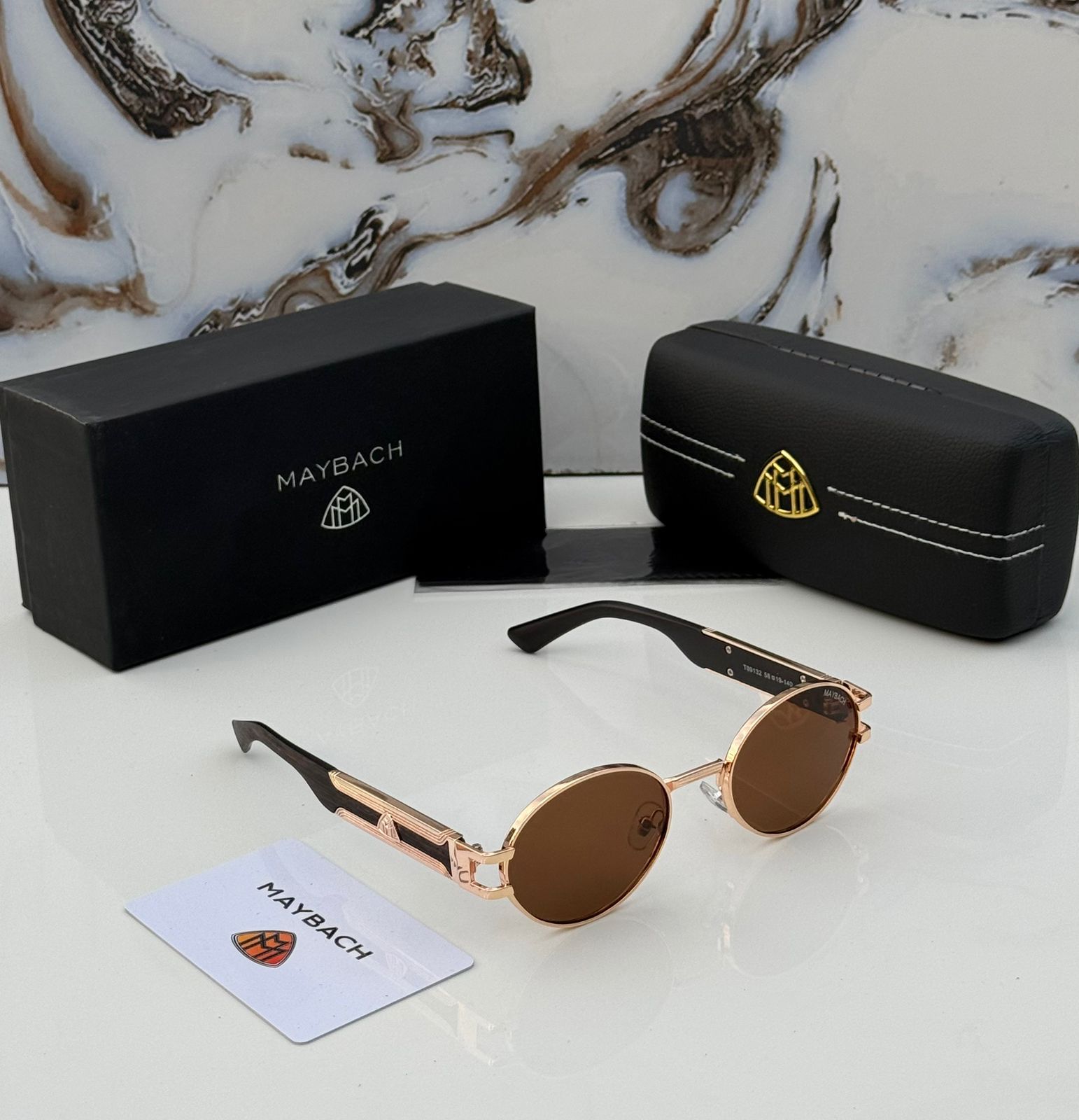 Maybach The Artist III Rimless 24k Gold Luxury Unisex Eyewear - Image 3